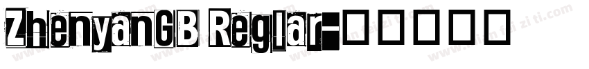 ZhenyanGB Reglar字体转换